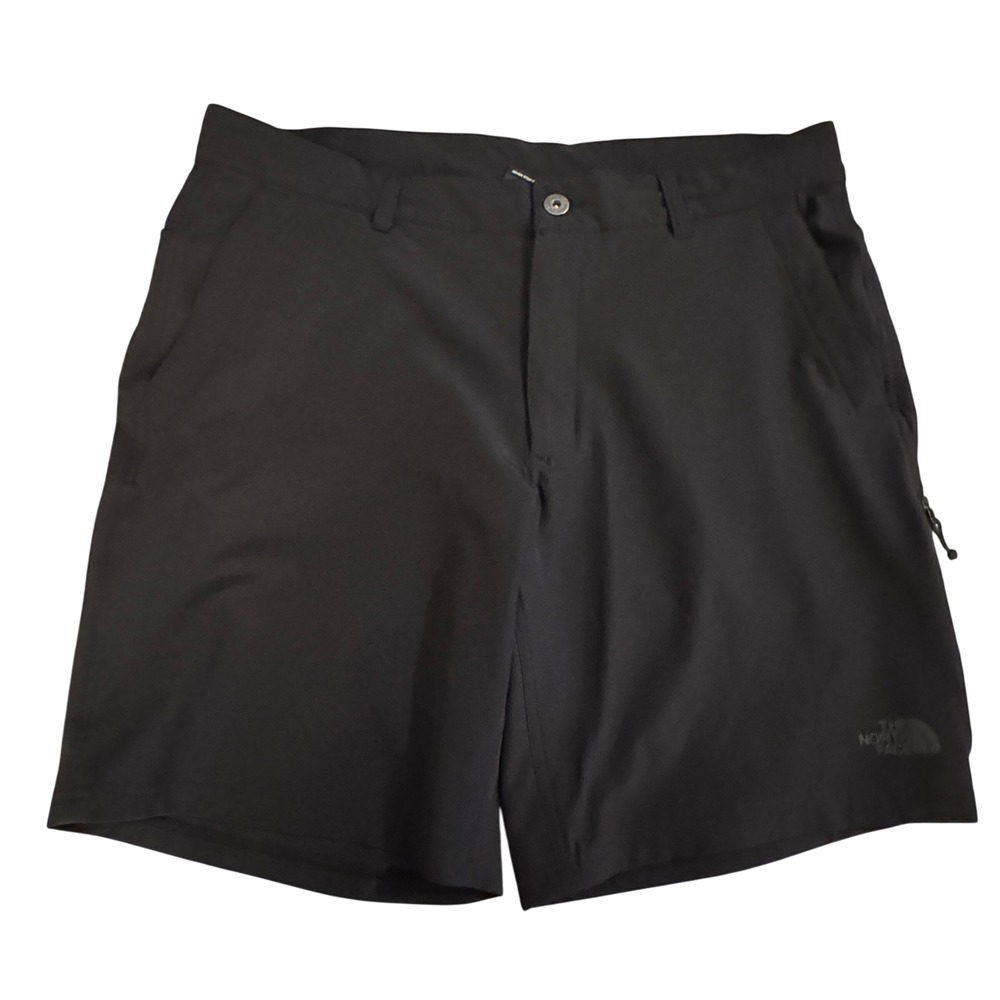 The North Face Paramount Shorts Black Stretch Hiking Outdoor Mens Sz 36 FlashDry